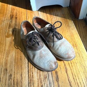 Bed Stu Brown/Light Tan Oxford Shoe